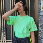 CHAMPION Light Green T-shirt S