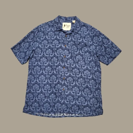 100% Silk Hawaiian Short Sleeve Shirt L