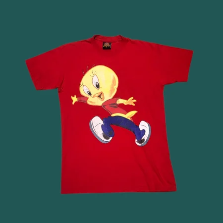 Vintage LOONEY TUNES TWEETY Women's Graphic T-Shirt M