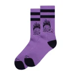 american socks mid high καλτσες μαυρες μωβ black purple cataclysm