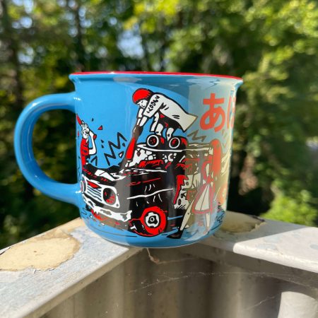 mug heldbergs games japanese style catch me aho rebellion in porzellan blue κουπα καφε γιαπωνεζικο