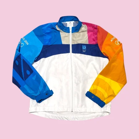 2004 ATHENS OLYMPICS x ADIDAS Windbreaker Jacket S-M