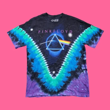 2006 PINK FLOYD DARK SIDE OF THE MOON Tie Dye T-Shirt L