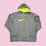 NIKE Big Logo Therma Fit Grey Hoodie XL