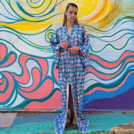 Vintage Handmade Patterned Kimono