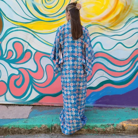 Vintage Handmade Patterned Kimono