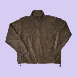 COLUMBIA Brown Full Zip Fleece Jacket L