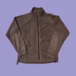 COLUMBIA Women's Brown Full Zip Fleece Jacket M
