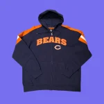 Vintage CHICAGO BEARS NFL Full Zip Hoodie XL