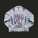 Vintage LEVI'S Handpainted Distressed Denim Jacket L