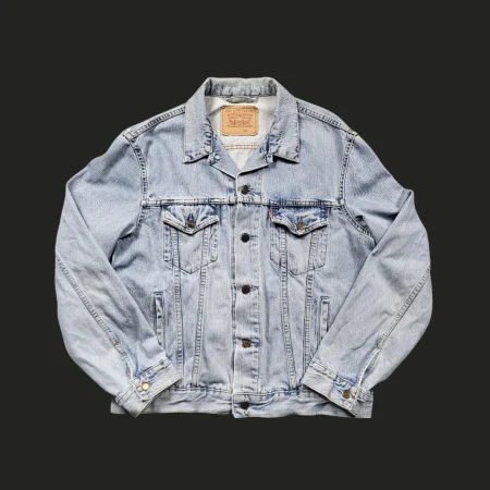 Vintage LEVI'S Handpainted Distressed Denim Jacket L