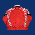Vintage LOTTO Red Track Top L