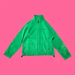 COLUMBIA Women's Light Green Full Zip Fleece M