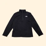 THE NORTH FACE Black 1/4 Zip Fleece L