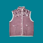 THE NORTH FACE Women's Purple Floral Fleece Vest M