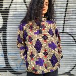 Vintage 1/4 Snap Crazy Fleece L