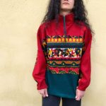 Vintage 1/4 Zip Crazy Fleece M