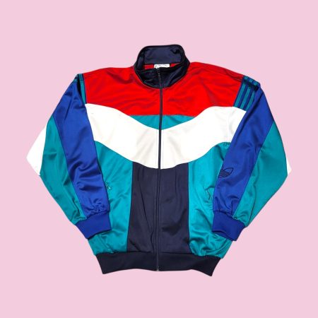 Vintage 80s/90s ADIDAS Colorblock Boxy Fit Track Top S