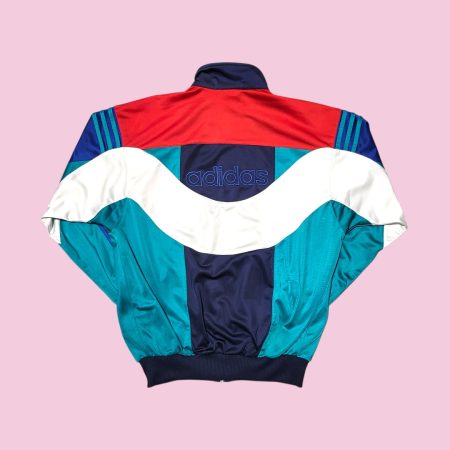 Vintage 80s/90s ADIDAS Colorblock Boxy Fit Track Top S