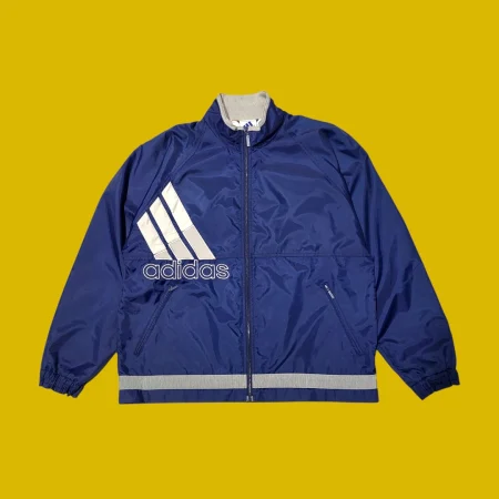 Vintage 90s ADIDAS Blue Windbreaker M