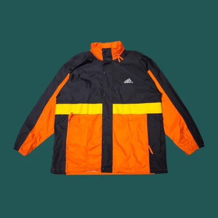 Vintage 90s ADIDAS Colorblock Rain Coat L-XL
