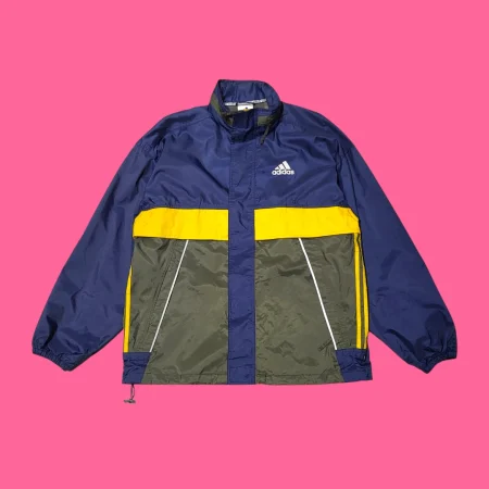Vintage 90s ADIDAS Colorblock Rain Coat L-XL