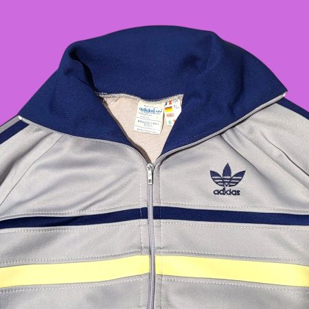 Rare Vintage Early 80s ADIDAS VENTEX Made in France Colorblock Track Top S