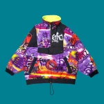 Vintage ELHO Crazy Pattern Ski Jacket L-XL