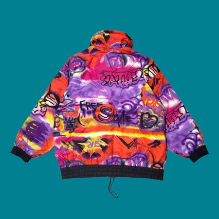 Vintage ELHO Crazy Pattern Ski Jacket L-XL