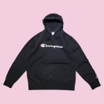CHAMPION Black Hoodie XL