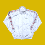Rare Vintage 80s/90s ADIDAS White Logo Tape Track Top L