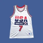 Vintage 1992 LARRY BIRD DREAM TEAM USA BASKETBALL CHAMPION Jersey L