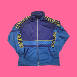 Vintage 90s KAPPA Colorblock Logo Tape Track Top with Detachable Sleeves M-L