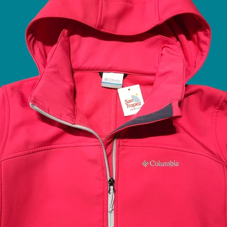COLUMBIA Women's Pink Soft Shell Jacket XL