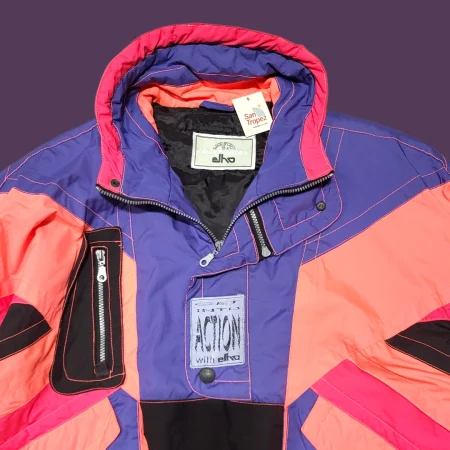 Vintage ELHO Colorblock Pullover Jacket L