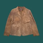 Vintage Women's Suede Leather Jacket L-XL