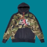 AIR JORDAN Camo Big Logo Hoodie L-XL