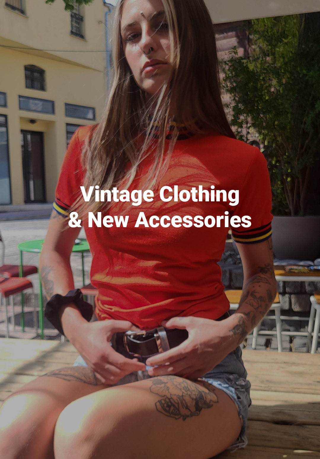 vintage clothing, new accessories