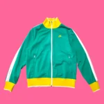NIKE Green & Yellow Track Top M