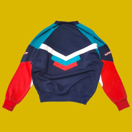 Vintage 80s ADIDAS Colorblock Sweatshirt S