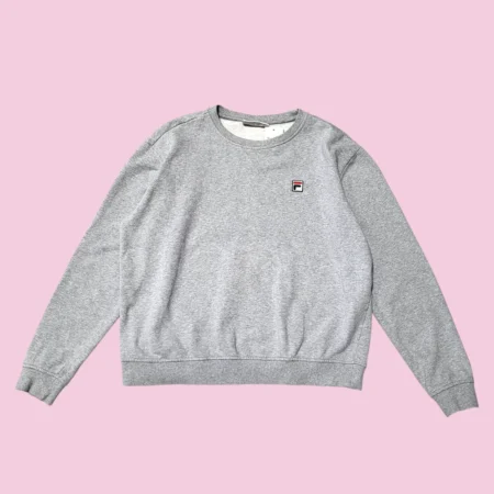 Vintage FILA Women's Grey Sweatshirt XL