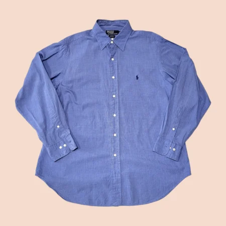 Vintage POLO RALPH LAUREN Blue Check Shirt L