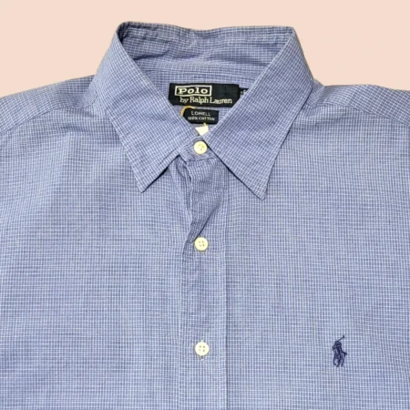 Vintage POLO RALPH LAUREN Blue Check Shirt L