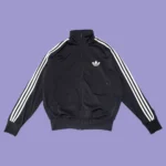 Vintage Y2K ADIDAS Black Track Top L