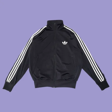 Vintage Y2K ADIDAS Black Track Top L