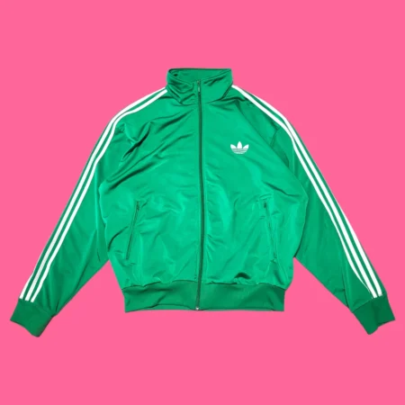 Vintage Y2K ADIDAS Green Track Top XXL