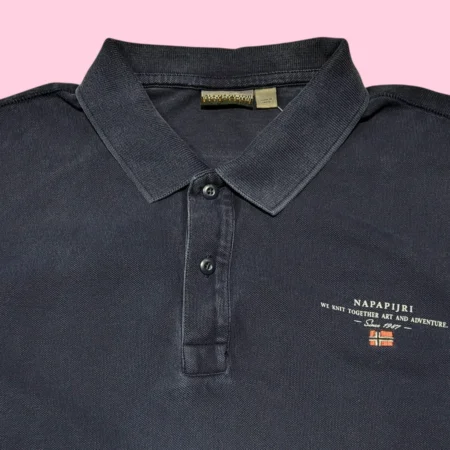 NAPAPIJRI Blue Polo T-shirt L
