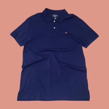 Vintage POLO JEANS RALPH LAUREN Blue Polo T-shirt L