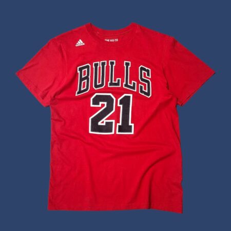 ADIDAS CHICAGO BULLS NBA Red T-Shirt M