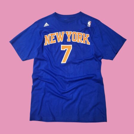 ADIDAS NEW YORK KNICKS CARMELO ANTHONY NBA Blue T-Shirt M
